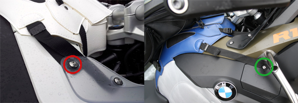 Bagster Tank protector for BMW R 1200 GS 17-18 blue/grey/red 